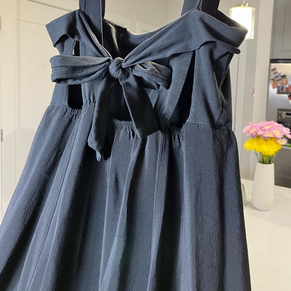 Anthropology black maxi dress